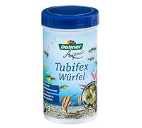 Dehner Aqua Nourriture pour Poissons, Snack de Poisson Riche en protéines/100% Naturel, Cubes de vers tubulaires pour Poissons d'ornement, 20 g