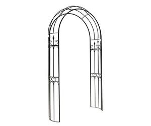 Dehner Arche de Roses Belmont, env. 233 x 132 x 38 cm, métal, Noir