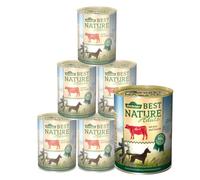 Dehner Best Nature Nourriture Humide pour Chien sans céréales, pour Chiens | 2,4 kg, sans céréales, avec huile de chardon, pour chiens adultes