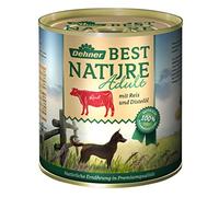 Dehner Best Nature Nourriture pour Chien Adulte, bœuf et Riz avec distelöl, Taille de l'échantillon, 400 g
