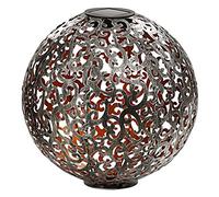 Dehner Boule Solaire Luanda, Ø 40 cm, métal, argenté/cuivre