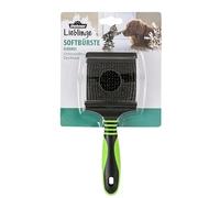 Dehner Brosse de toilettage souple souple réversible en plastique pour chien et chat