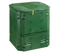 Dehner Composteur Thermique 420 L, env. 84 x 74 x 74 cm, Plastique, Noir/Vert