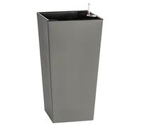Dehner Elise Pot de Fleurs, avec système d'auto-arrosage, Environ 58 x 30 x 30 cm, en Plastique, Gris Mat