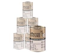Dehner Fine Nature Nourriture Pur Chatons avec des ingrédients de qualité, Veau, 6 x 400 g (2400 g).