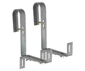 Dehner Jardinière Support pour Tube Garde-Corps Lot de 2