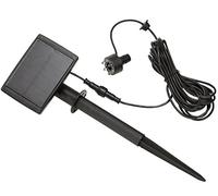 Dehner LED Solaire Universel Tête Éclairage LED, Ø 3 cm, Plastique, Noir