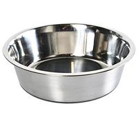 Dehner Lieblinge Gamelle pour Chien et Chat Argenté Ø 25,5 cm Hauteur 7 cm Volume 2600 ML Acier Inoxydable Argenté