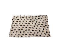 Dehner Lieblinge Weary Couverture Polaire pour Chien et Chat Beige/Noir 150 x 100 cm