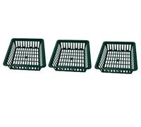 Dehner Lot de 3 coupelles à bulbes Vert 28,5 x 26 cm