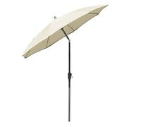 Dehner Marque Qualité Parasol Paros, Ø 2.5 m, dans différentes Couleurs Naturel