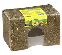 Dehner Nagersnack, Complément Alimentaire 100% Naturel, abri pour Lapins Nains, rongeurs, Maison à Foin de Fleurs, 500 g