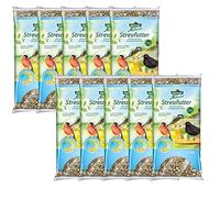 Dehner Natura Nourriture pour oiseaux sauvages, mélange de graines - 1 kg - Lot de 10