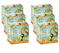 Dehner Natura Premium Anneaux de Nourriture pour Oiseaux Sauvages, 6X 3 pièces, 900 g
