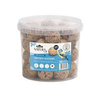 Dehner Natura Premium Nourriture pour Oiseaux Sauvages, Boules de Graisse, sans Filet, 30 pièces de 90 grammes (2,7 kg)