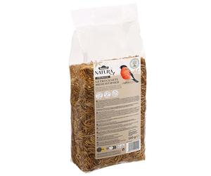 Dehner Natura Premium Nourriture pour Oiseaux Sauvages, friandises pour Oiseaux Sauvages, vers de Farine séchés, Nourriture Toute l'année, Riche en protéines, Nourriture pour Oiseaux Sauvages, 500 g