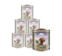 Dehner Nourriture pour Chien Adulte de qualité supérieure - Nourriture Humide pour Chiens Adultes - Allergiques - Bœuf - Sauvage - Résistant aux coupures - sans additifs artificiels - sans céréales -