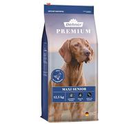 Dehner Nourriture sèche pour Chien de qualité supérieure - Maxi Senior - Canard et Agneau - avec Pommes de Terre - 12,5 kg