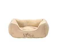 Dehner - Panier pour Chien et Chat - Environ 47 x 37 x 17 cm - Polyester - Beige