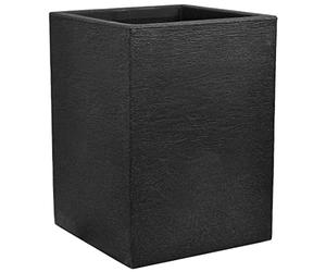 Dehner Pot Colonne Palermo, Aspect Ardoise, Environ 40 x 30 x 30 cm, Plastique, Anthracite