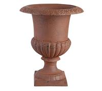 Dehner Pot de Fleurs en métal, Couleur Rouille, 31 cm, Hauteur 44 cm