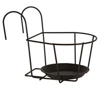 Dehner Support de pot pour le balcon, 33 x 26 x 30cm, Noir