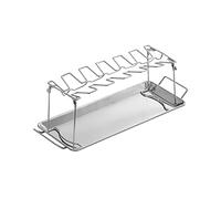 Dehner Support pour 12 Poulets en Acier Inoxydable Argenté 38 x 18 x 15,8 cm