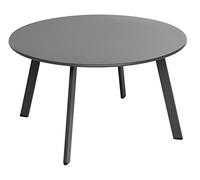 Dehner Table Basse Lian env. 70 cm, Hauteur env. 40 cm, Acier revêtu par pulvérisation, Gris