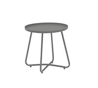 Dehner Table d'appoint Ibiza, env. 45 cm, Hauteur env. 45 cm, Acier revêtu par pulvérisation, Anthracite