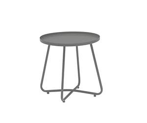 Dehner Table d'appoint Ibiza, env. 45 cm, Hauteur env. 45 cm, Acier revêtu par pulvérisation, Anthracite