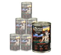 Dehner Wild Nature Nourriture pour chien adulte 6 x 400 g (2,4 kg)