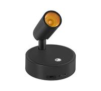 Dehobo Spot LED Sans Fil Rechargeable USB - Applique Murale Éclairage et Lampe de Lecture avec Télécommande et Touche Tactile avec Timer pour Chambre, Art Plantes,1 PCS