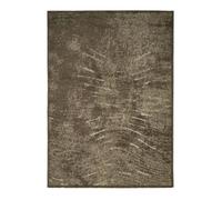 DEHORS-DEDANS ONDES - Tapis pour intérieur-Extérieur Jardin et terrasse Résistant à la pluie - 120 x 170 cm Brun