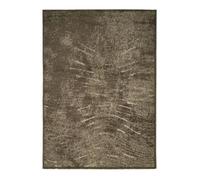DEHORS-DEDANS ONDES - Tapis pour intérieur-Extérieur Jardin et terrasse Résistant à la pluie - 190 x 290 cm Brun