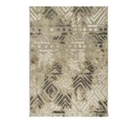 DEHORS-DEDANS - Tapis univers Afrique pour intérieur et extérieur jardin et terrasse 120 x 170 cm Gris/Brun