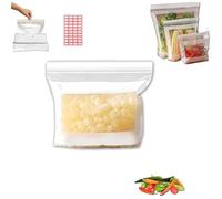 Dehorss Food Grade Fresh-Keeping Bags, Food Storage Bags, Double Seal Reusable Produce Bag, Easy Open Resealable Clear Bag for Fruits for Fruit Vegetable Refrigerator Storage Kitchen (Small, 30pcs)