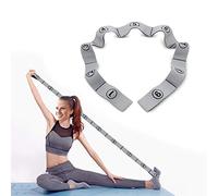 DEHUB Sangle d’étirement élastique, sangle d’étirement pour yoga, multi-boucles pour physiothérapie, Pilates, yoga, danse et gymnastique, exercice et bande d’étirement Pilates flexible