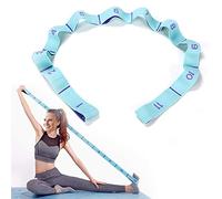 DEHUB Sangle d'Exercice Yoga Avec 11 Anneaux - Bande Élastique de Résistance pour Entraînement, Pilates, Danse, Fitness