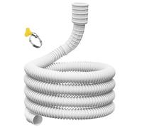 Dehumidifier Drain Hose - Durable Long Tube with Connector Clamp, Replacement Water Pipe for Air Conditioners, Dehumidifiers, Washing Machines, Portable Drains Line for Indoor Outdoor Use