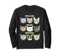 Dei Diversity Equity Support pour Chat Motif Dessin animé Manche Longue
