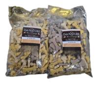 Dei Nature Junior Mix Biscuits pour chiens, 2 paquets de 800 g, forme d'os, goût de viande, collations pour chiens, prix pour chiens