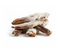 Dei NATURE Oreilles de Lapin Naturelles, 32 pièces, Snack Premium pour Chiens, Mâchoire Barf avec Poil, Traitement Naturel pour Animaux de Compagnie