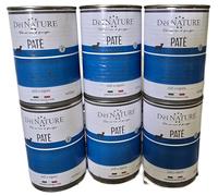 Dei NATURE Pâté à grains gratuits pour chiens, poisson avec pommes de terre et olives, cuits à la vapeur, 6 boîtes de 400 g.