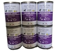 Dei Nature Pâté monoprotéique Grain Free pour chien, porc avec pommes de terre, cuits à la vapeur, 6 boîtes de 400 g