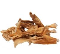 Dei NATURE Peau de porc séchée naturelle pour chiens, bandes d'environ 12 cm, lot de 1 kg, à mâcher riche en protéines naturelles, convient régime Barf