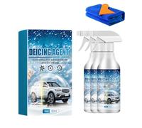 DeIcer for Car Windshield Defroster, Fast Acting Deicing Spray for Car Windows, Ice Remover & Snow Melting Spray 60ml, Winter Car Essentials for Quick Frost and Ice Removal (3pcs)