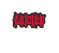 Deicide Death Metal Band Red Écusson Patch en fer brodé sur accessoire