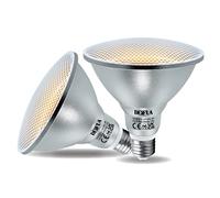 DEIFUA Ampoule LED E27 18W PAR38 Blanc Chaud 2700K, équivalent 120W | 2000 Lumens, Lot de 2, Spot sans Scintillement , Lampe Réflecteur IP65, Faisceau Large 60°, IRC > 80, Non-dimmable