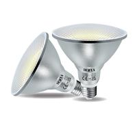 DEIFUA E27 18W PAR38 LED Ampoule, blanc lumière du jour 5000K, Lot de 2 | 18W (équivalent 120W), sans scintillement, indice de protection IP65, non dimmable, angle de faisceau étroit (spot) de 60°,