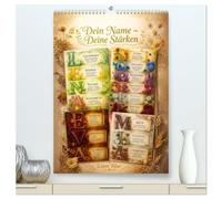 Dein Name - Deine Stärken (hochwertiger Premium Wandkalender 2027 DIN A2 hoch), Kunstdruck in Hochglanz: Stärken-Akrostichons für Anna, Maria, Lena, ... Sophie, Laura, Sarah, Nina, Eva, Mia & Clara